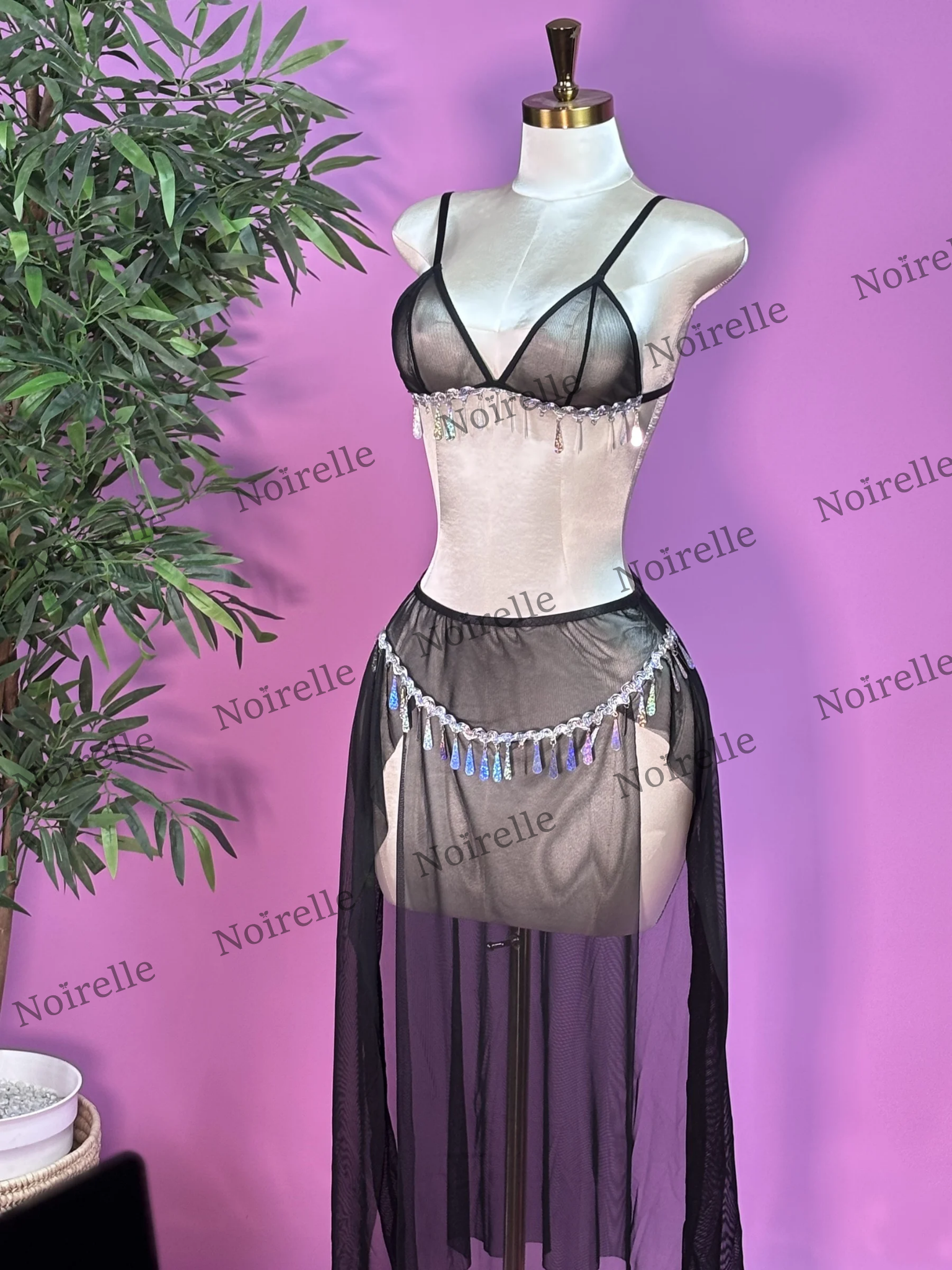 3 Set Sheer Belly Dance standard size