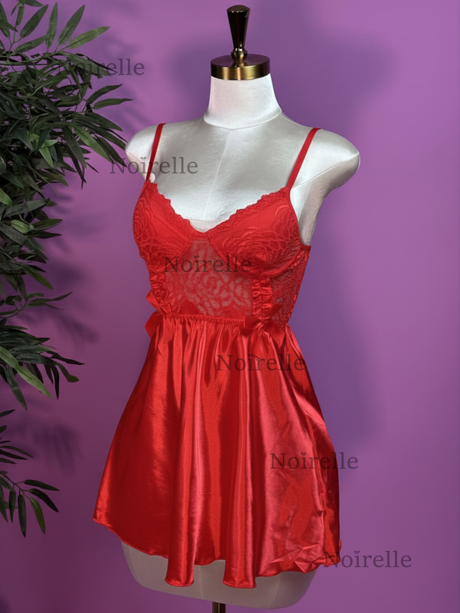 Elegant Lace Slip & Sheer Robe 3 Set standard size