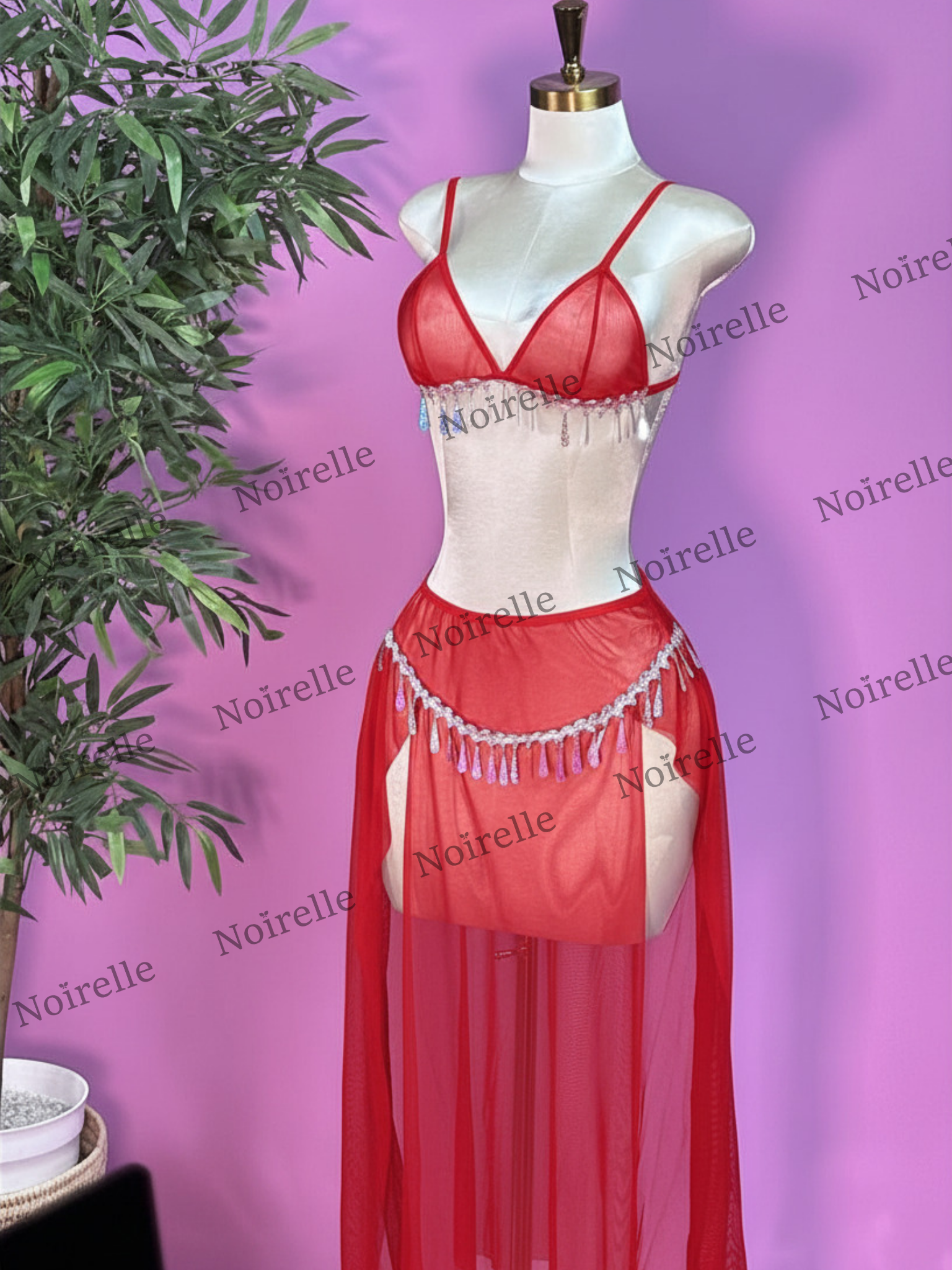 3 Set Sheer Belly Dance standard size